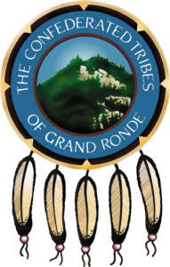 Confederated Tribes of Grand Ronde logo in full color.