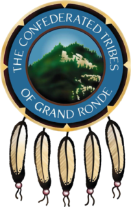 Confederated Tribes of Grand Ronde logo in full color.